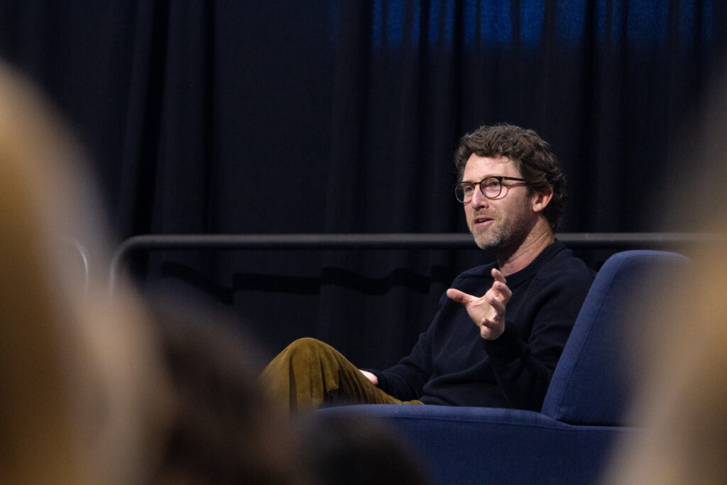 Matt Prince speaking on stage